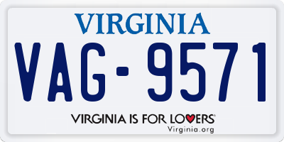 VA license plate VAG9571