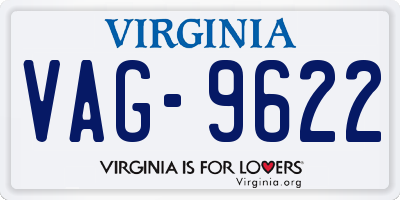 VA license plate VAG9622