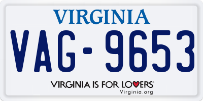 VA license plate VAG9653