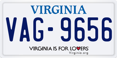 VA license plate VAG9656