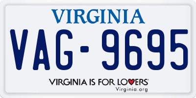 VA license plate VAG9695