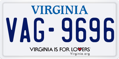 VA license plate VAG9696