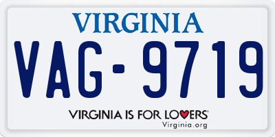 VA license plate VAG9719
