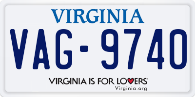 VA license plate VAG9740