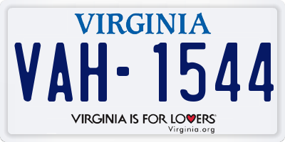 VA license plate VAH1544
