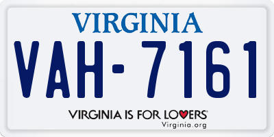 VA license plate VAH7161
