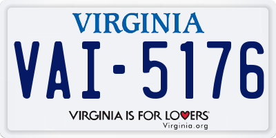 VA license plate VAI5176