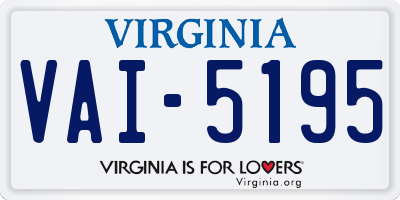 VA license plate VAI5195