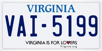VA license plate VAI5199