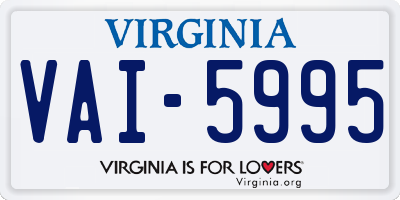 VA license plate VAI5995