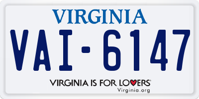 VA license plate VAI6147