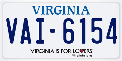 VA license plate VAI6154