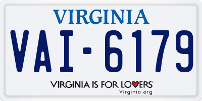VA license plate VAI6179