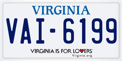 VA license plate VAI6199
