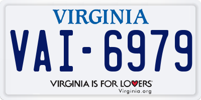 VA license plate VAI6979