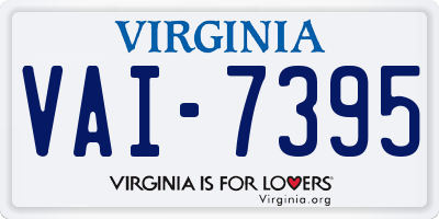 VA license plate VAI7395