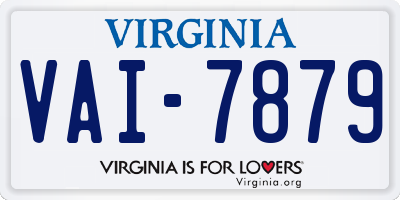 VA license plate VAI7879