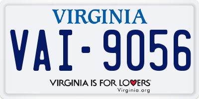 VA license plate VAI9056