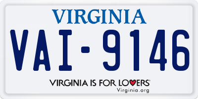 VA license plate VAI9146