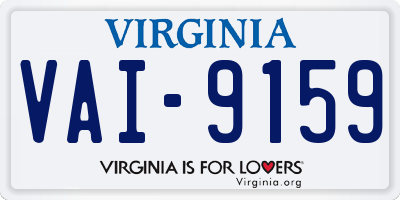 VA license plate VAI9159