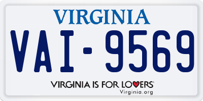 VA license plate VAI9569