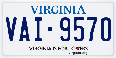 VA license plate VAI9570