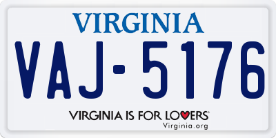 VA license plate VAJ5176