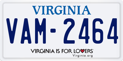 VA license plate VAM2464