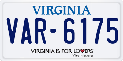 VA license plate VAR6175