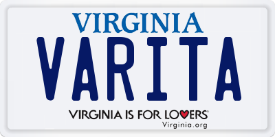 VA license plate VARITA