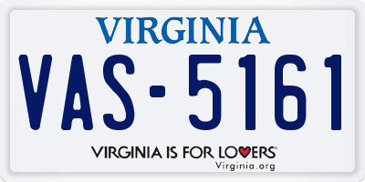 VA license plate VAS5161
