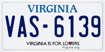 VA license plate VAS6139