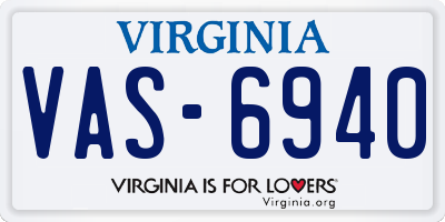 VA license plate VAS6940