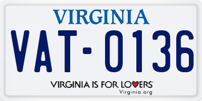 VA license plate VAT0136