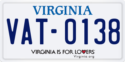 VA license plate VAT0138