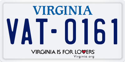 VA license plate VAT0161