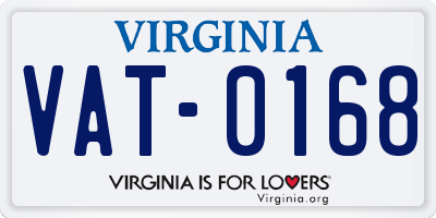VA license plate VAT0168