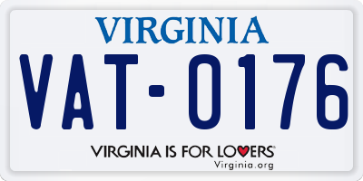 VA license plate VAT0176
