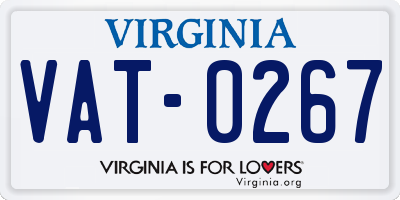 VA license plate VAT0267