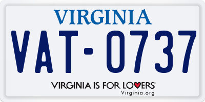 VA license plate VAT0737