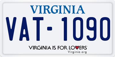 VA license plate VAT1090