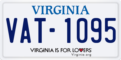 VA license plate VAT1095