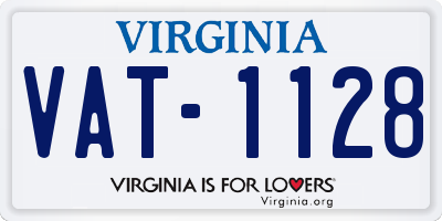 VA license plate VAT1128