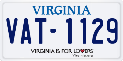 VA license plate VAT1129