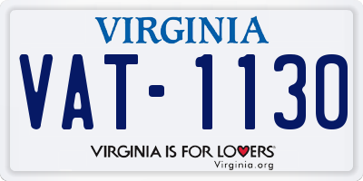 VA license plate VAT1130