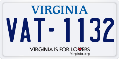 VA license plate VAT1132