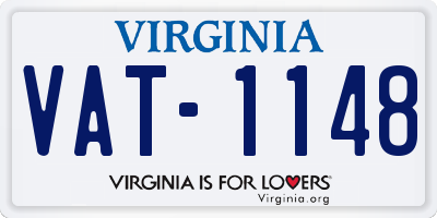 VA license plate VAT1148