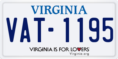 VA license plate VAT1195