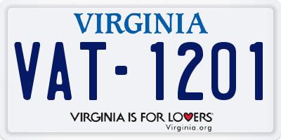 VA license plate VAT1201