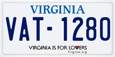 VA license plate VAT1280